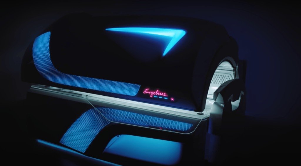 Vitality 50/4 PLT3 with blue LED Light Show and Ergoline branding