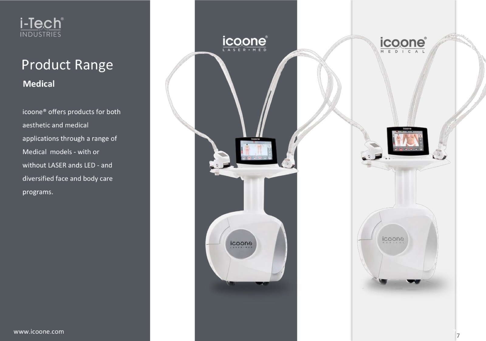 icoone Product Range Medical